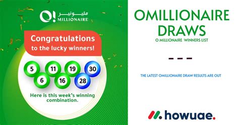 Omillionaire Draws: See All O millionaire Results.